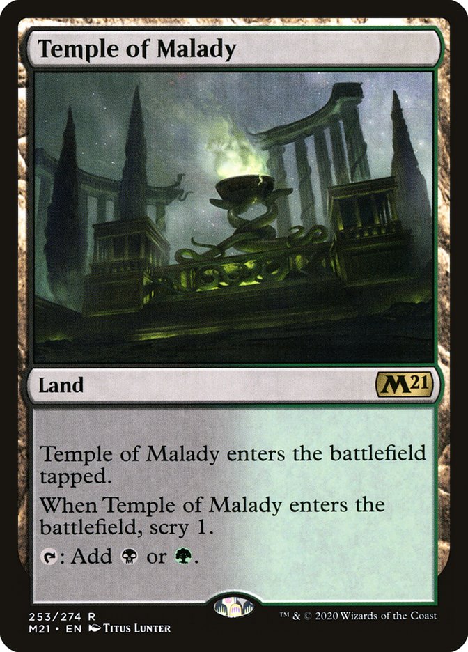 Temple of Malady (Core Set 2021 #253)