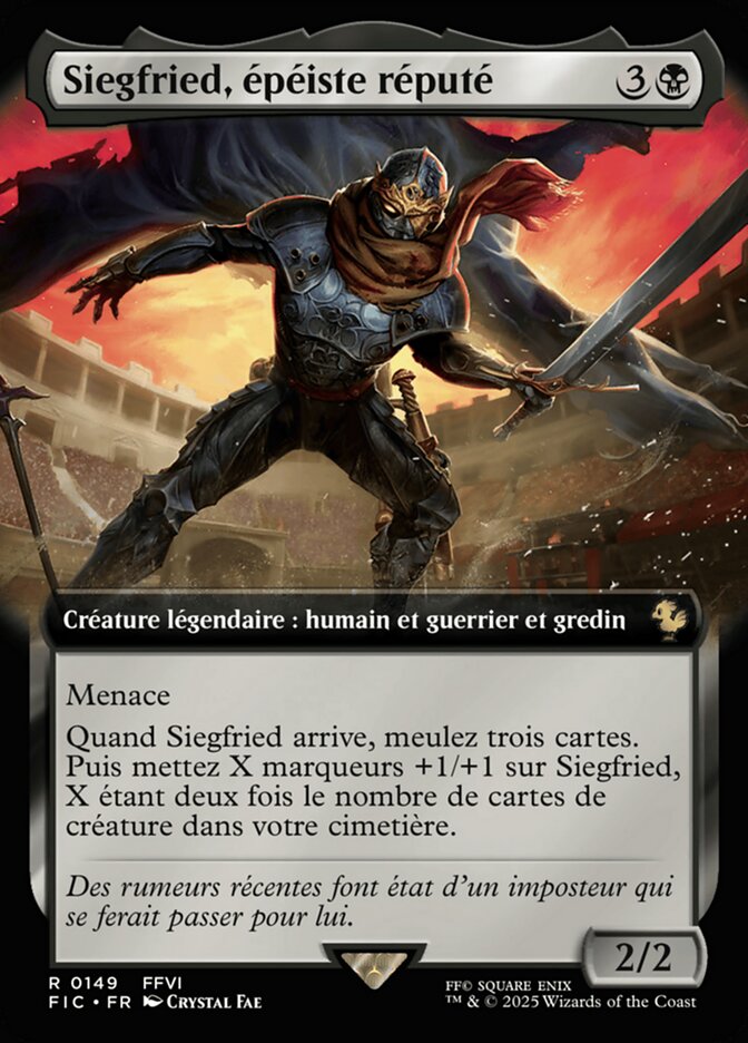 Siegfried, épéiste réputé