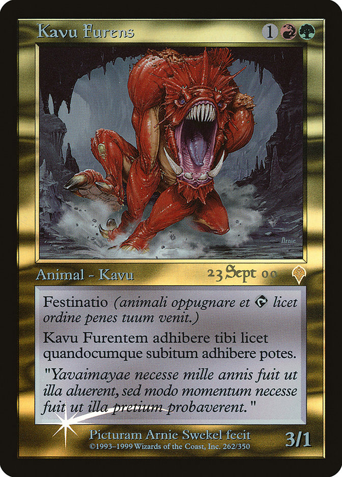 Raging Kavu (Invasion Promos #262)