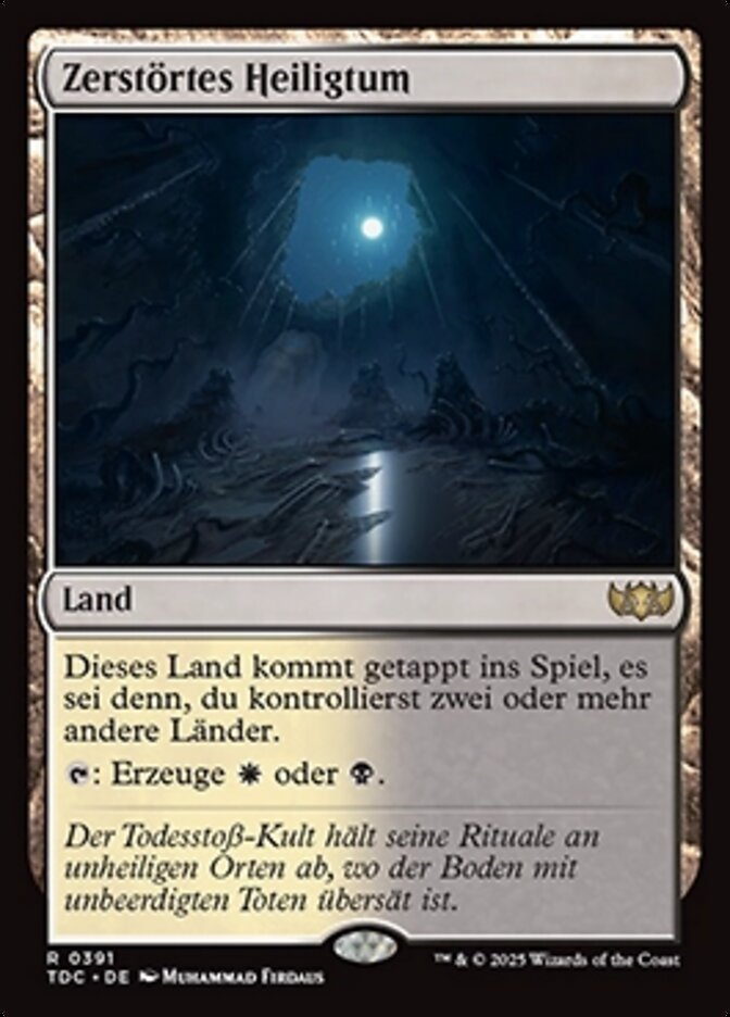 Zerstörtes Heiligtum