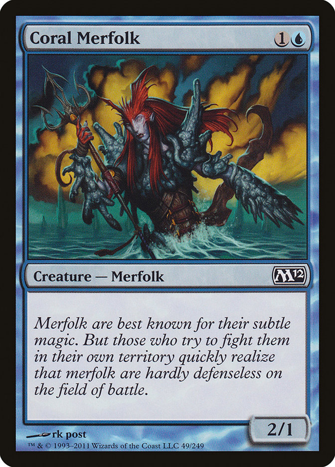 Coral Merfolk (Magic 2012 #49)