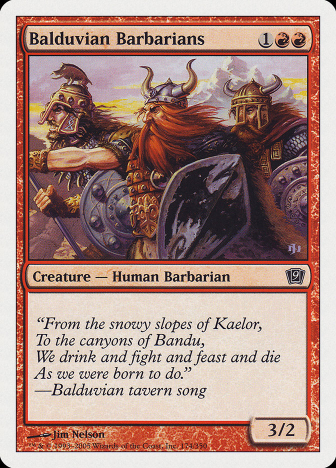 Balduvian Barbarians (Ninth Edition #174)