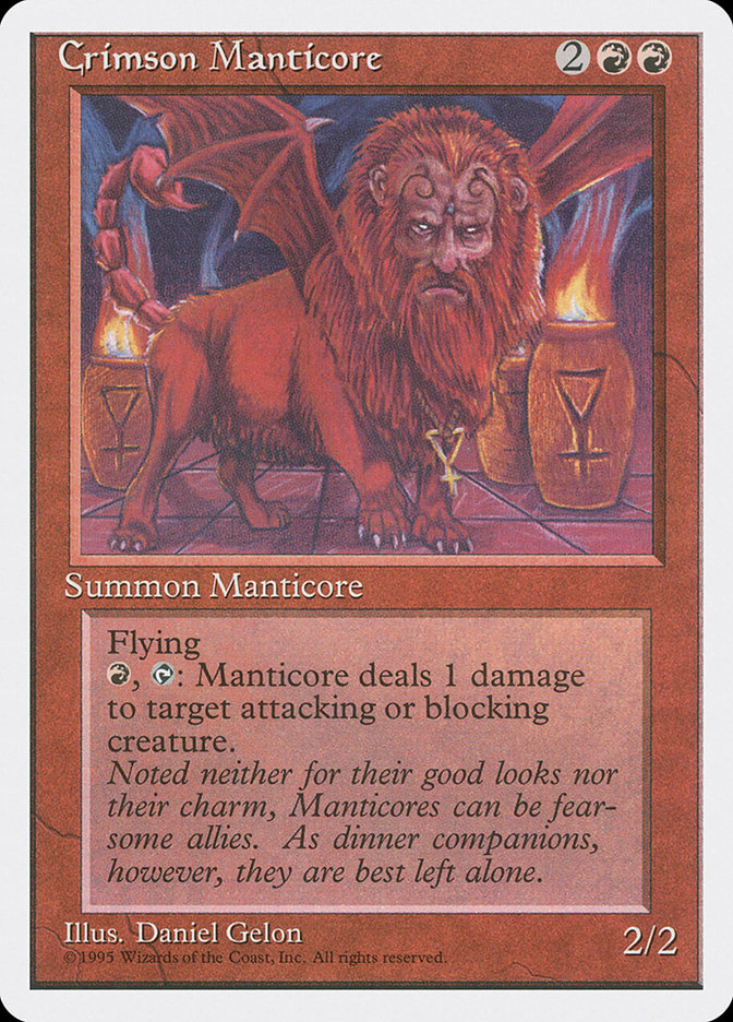 Crimson Manticore (Fourth Edition #183)