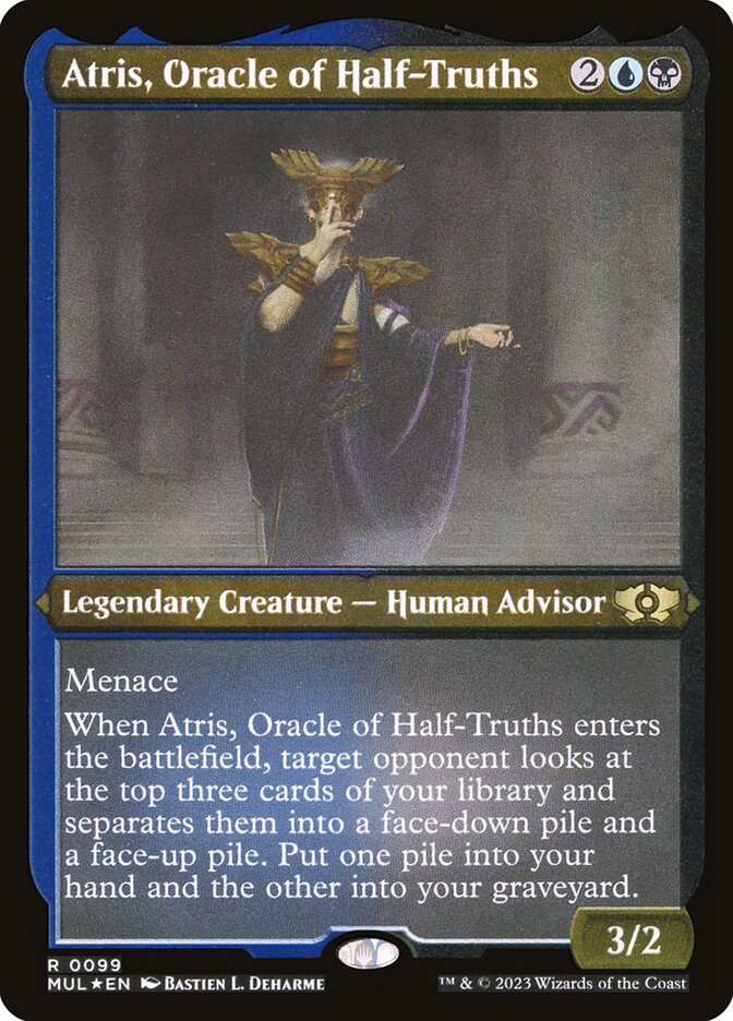 Atris, Oracle of Half-Truths – Etched Foil