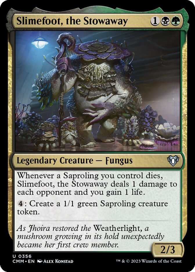 Slimefoot, the Stowaway (Commander Masters #356)