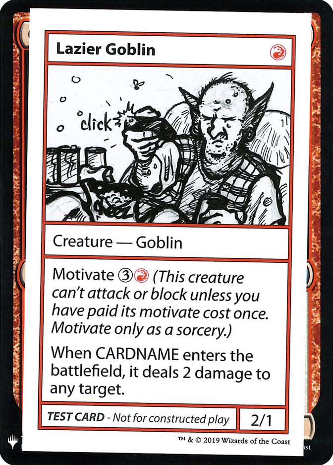 Lazier Goblin (Mystery Booster Playtest Cards 2019 #56)