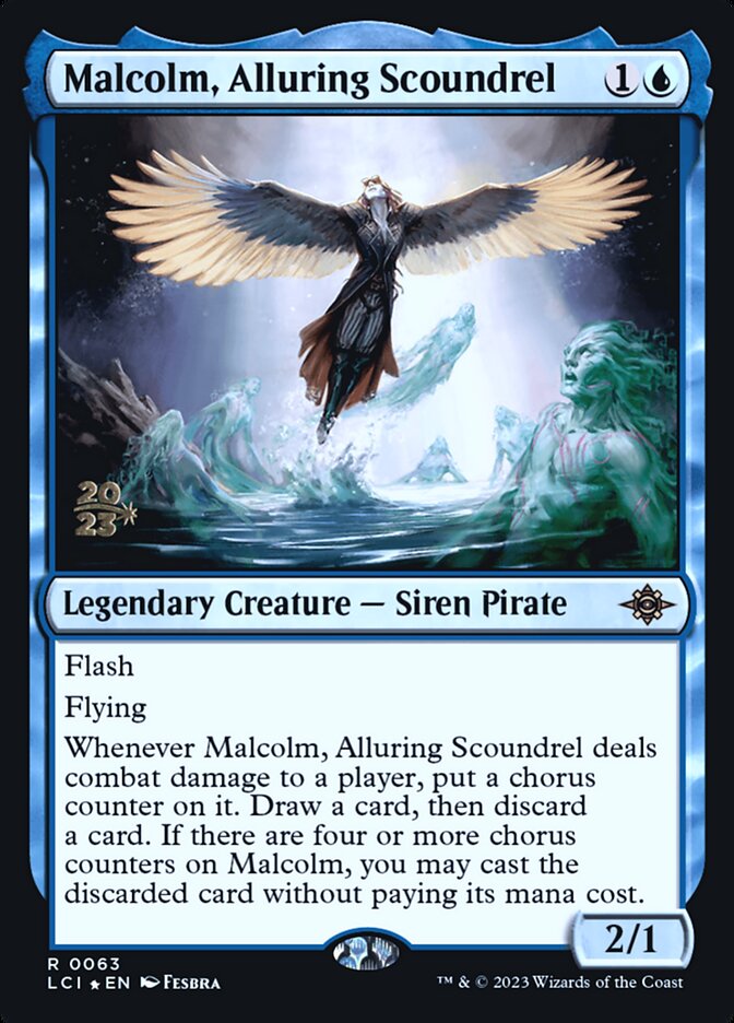 Malcolm, Alluring Scoundrel (The Lost Caverns of Ixalan Promos #63s)