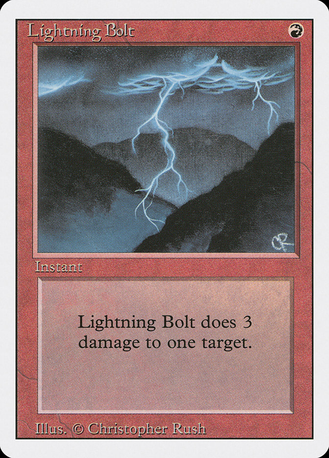 稲妻Lightning Bolt Foil 旧枠プロモ - マジック：ザ・ギャザリング