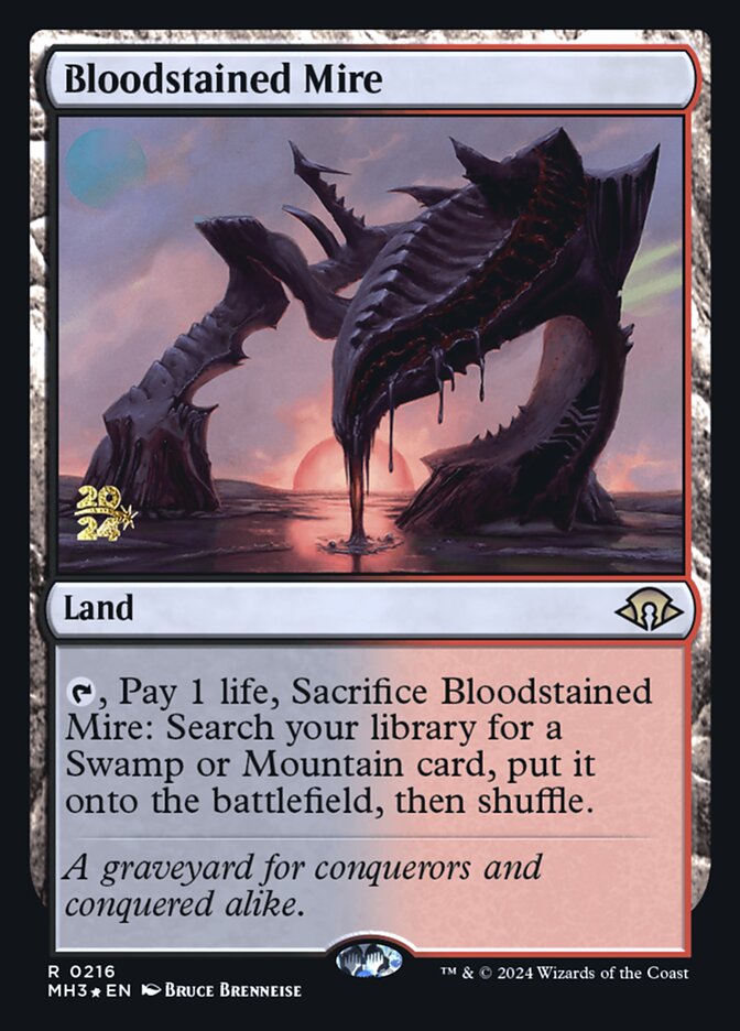 Bloodstained Mire (Modern Horizons 3 Promos #216s)