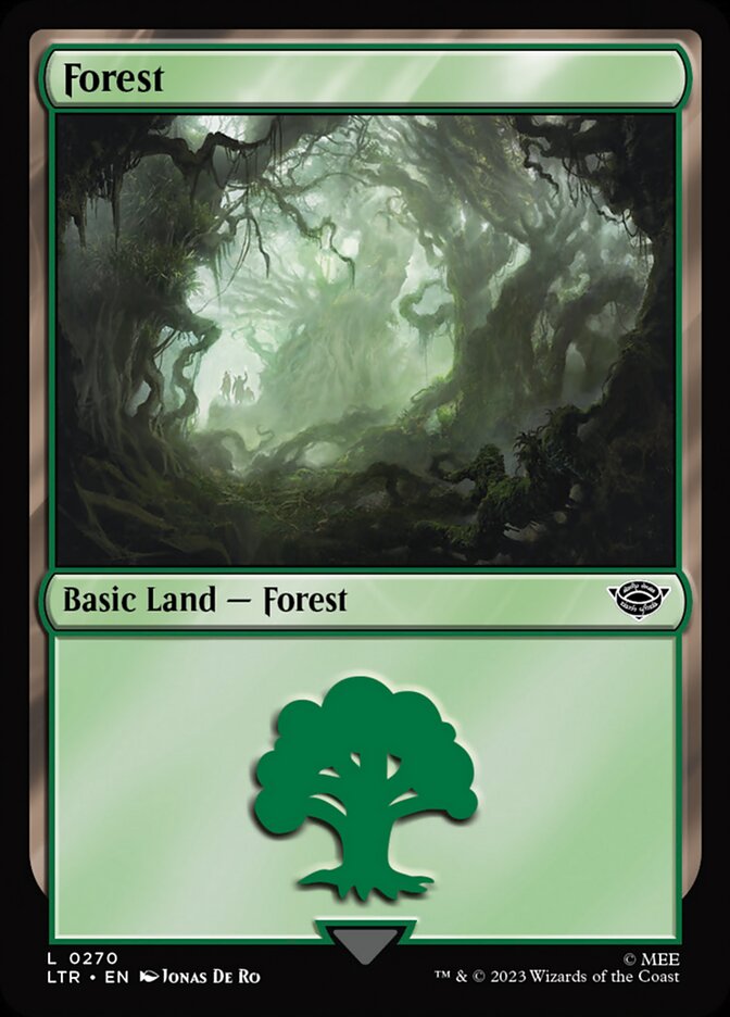 Bosque (Forest) · The Lord of the Rings: Tales of Middle-earth (LTR) #271 ·  Scryfall Magic The Gathering Search