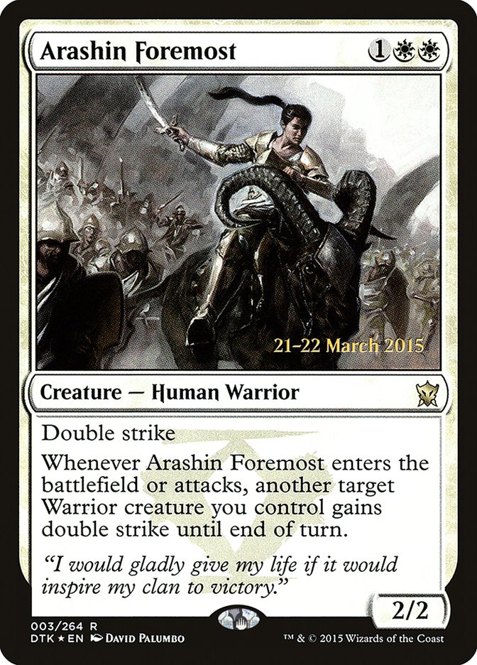 Arashin Foremost (Dragons of Tarkir Promos #3s)
