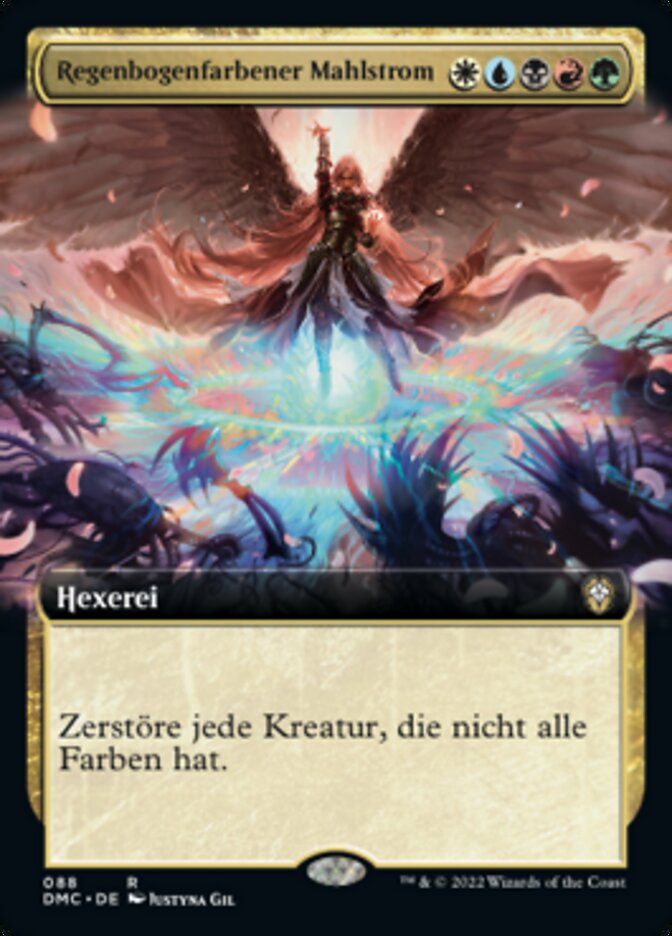 Regenbogenfarbener Mahlstrom