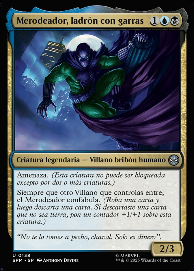 Merodeador, ladrón con garras