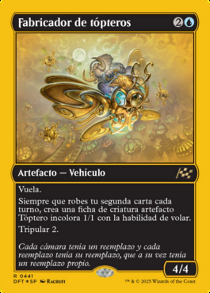 Fabricador de tópteros