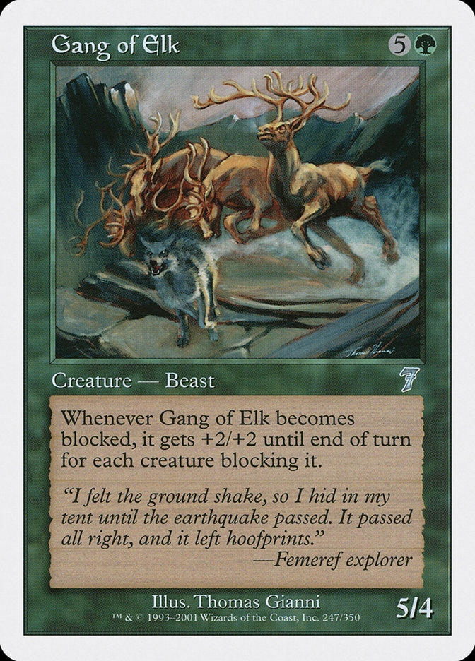 Gang of Elk (Seventh Edition #247)