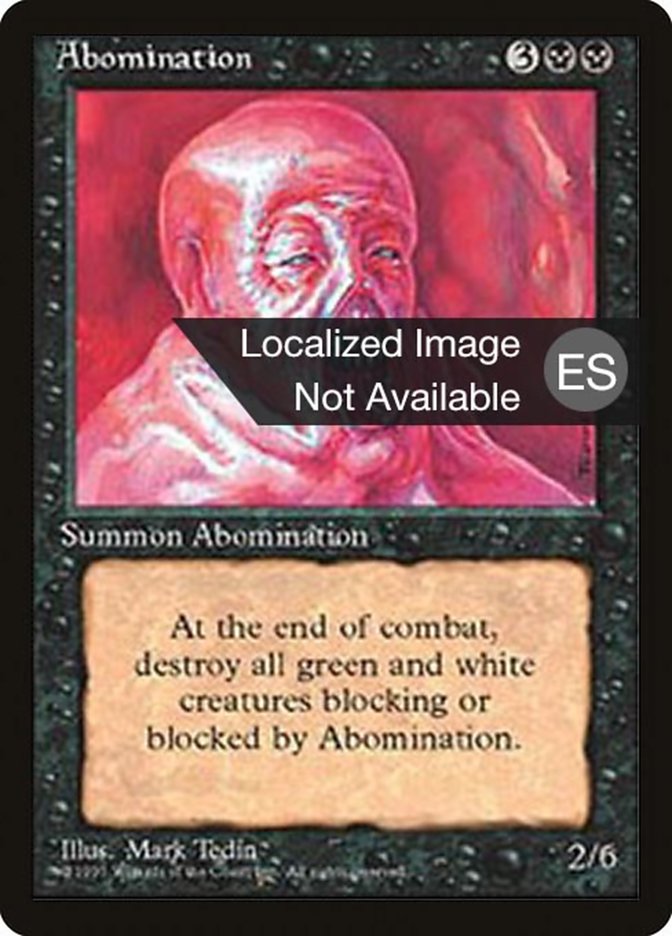 Abomination (Fourth Edition Foreign Black Border #117)