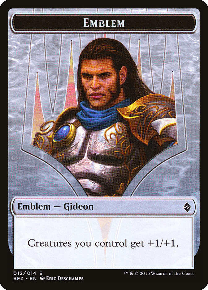 Gideon, Ally of Zendikar Emblem (Battle for Zendikar Tokens #12)
