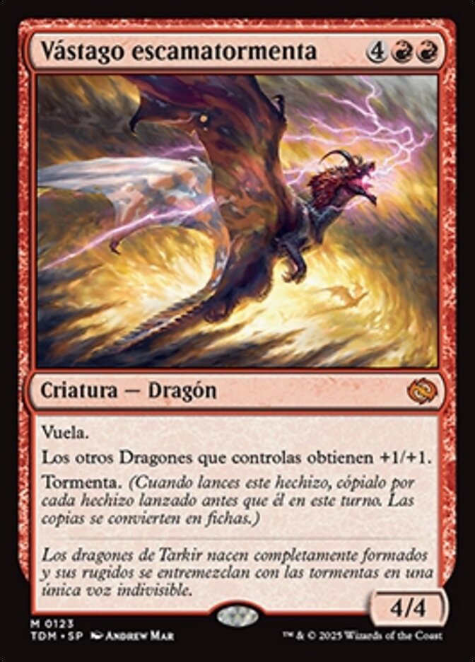 Vástago escamatormenta
