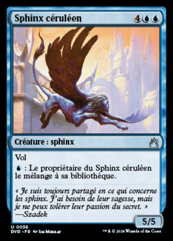Cerulean Sphinx (Ravnica Remastered #36)