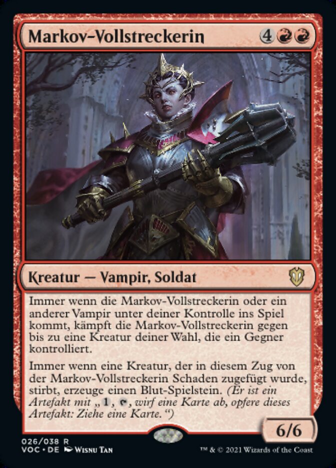 Markov Enforcer (Crimson Vow Commander #26)