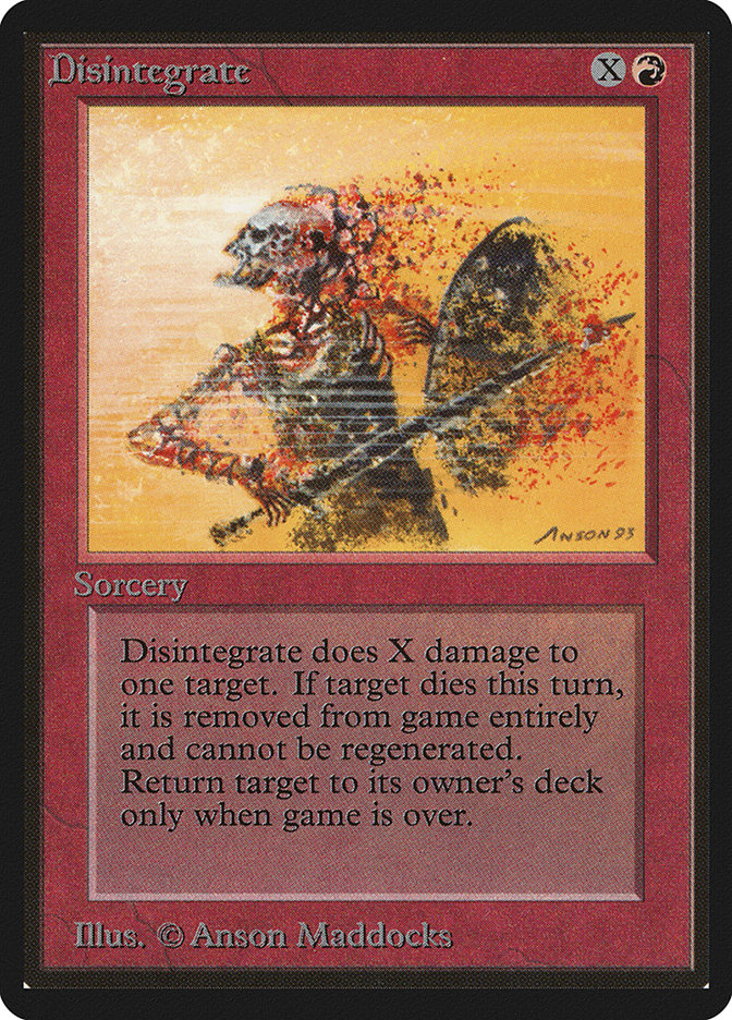 Disintegrate (Limited Edition Beta #141)