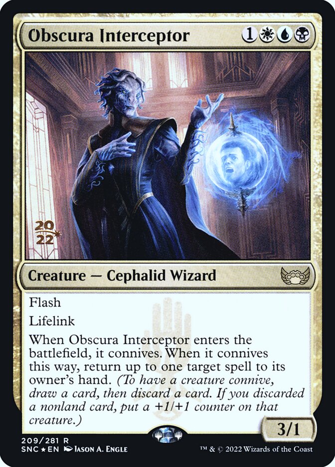 Obscura Interceptor (Streets of New Capenna Promos #209s)