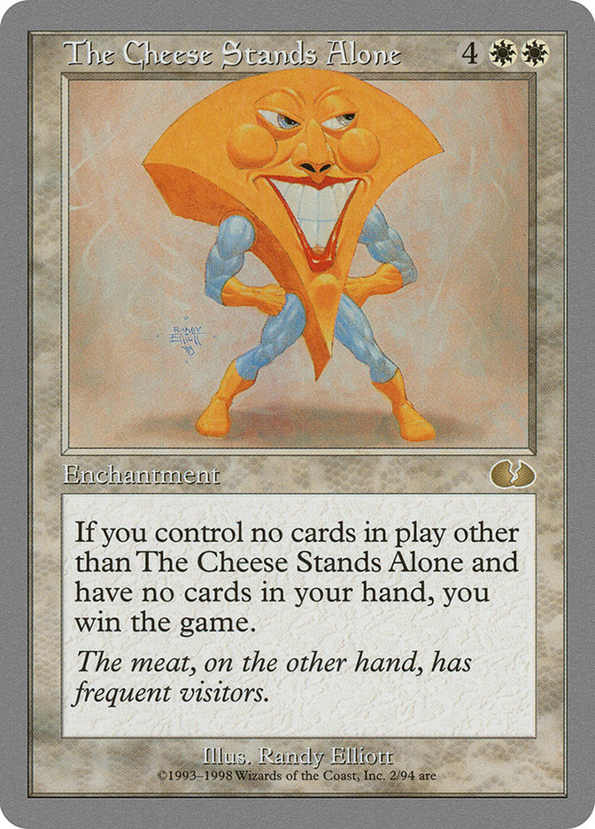 The Cheese Stands Alone · Unglued (UGL) #2 · Scryfall Magic The Gathering  Search