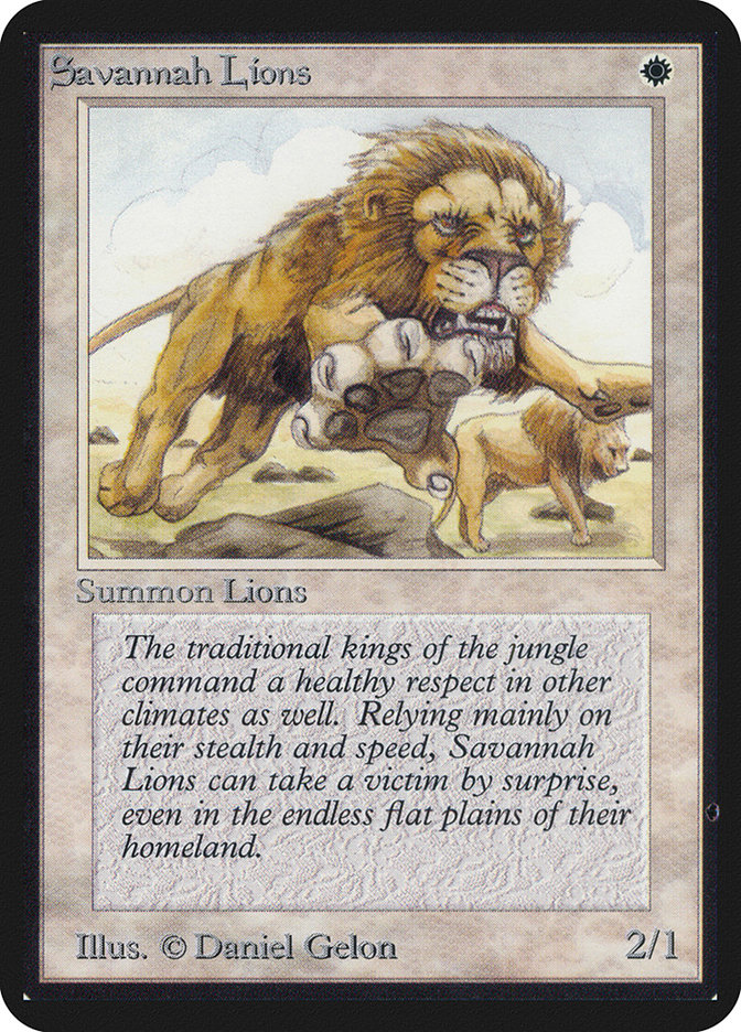 Savannah Lions (Limited Edition Alpha #38)