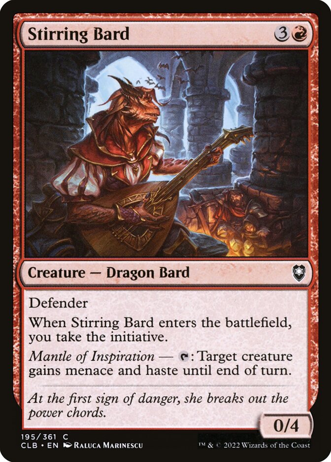 Stirring Bard (Commander Legends: Battle for Baldur's Gate #195)