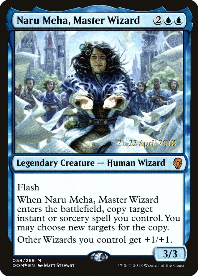 Naru Meha, Master Wizard (Dominaria Promos #59s)
