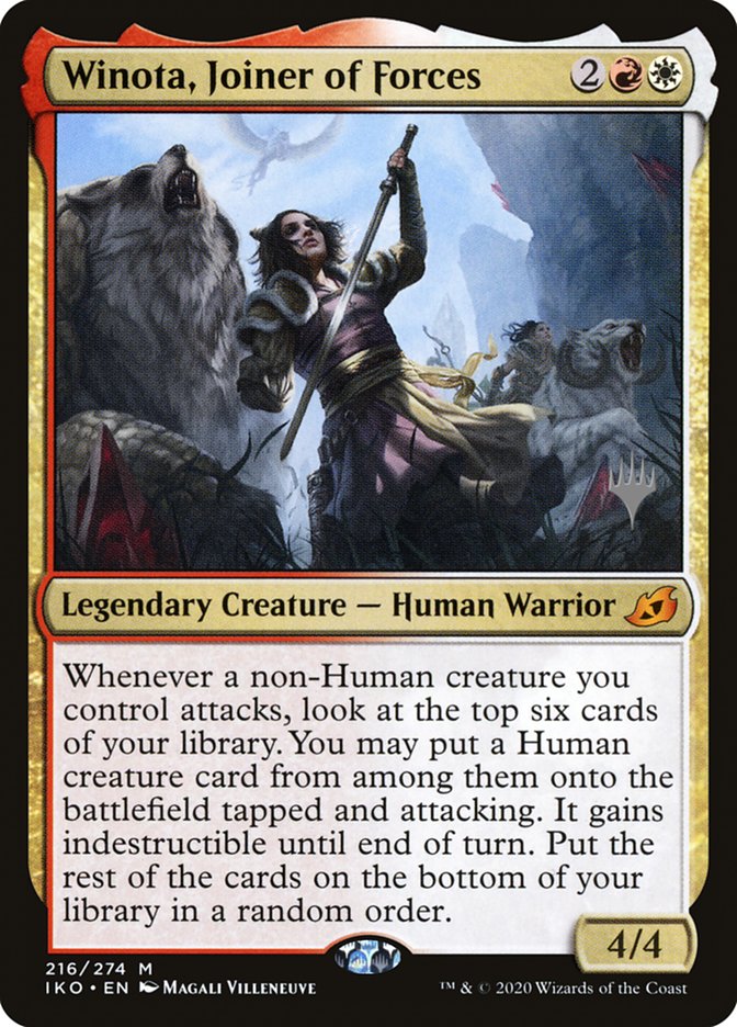 Winota, Joiner of Forces (Ikoria: Lair of Behemoths Promos #216p)