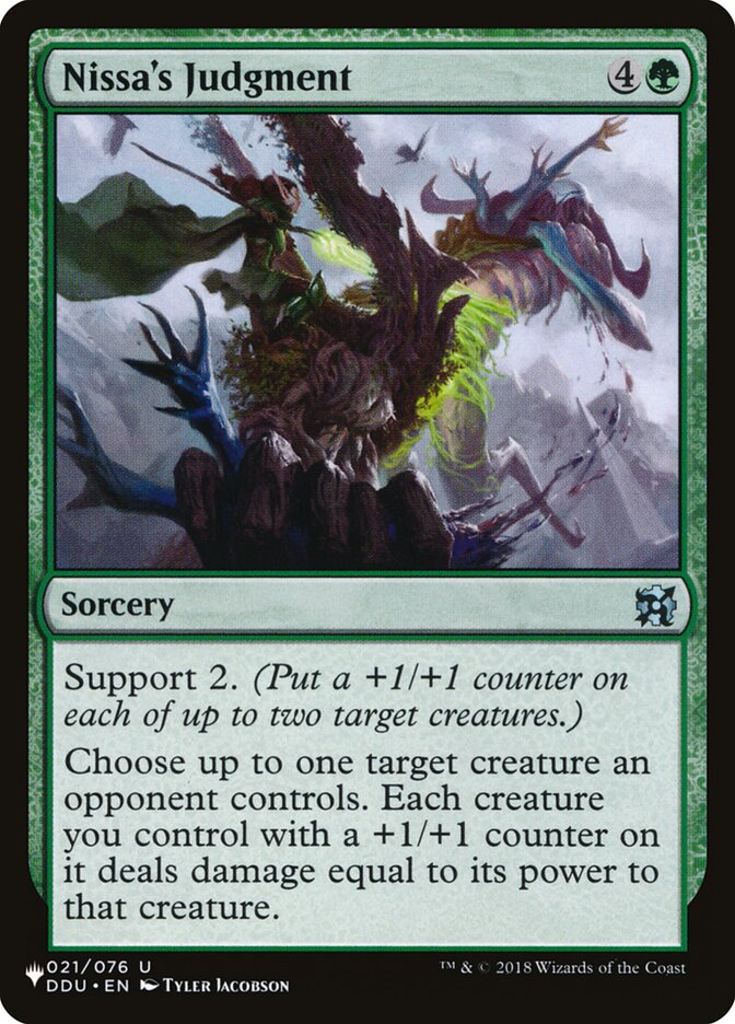 Nissa's Judgment (The List #DDU-21)