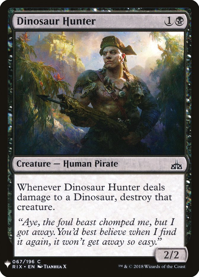 Dinosaur Hunter (The List #RIX-67)