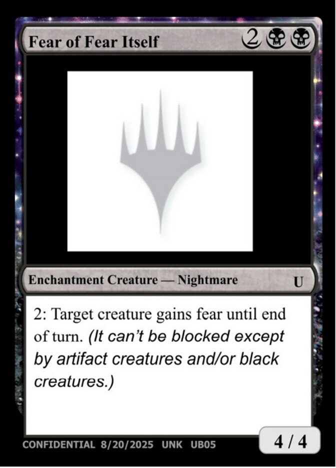 Fear of Fear Itself MTG card