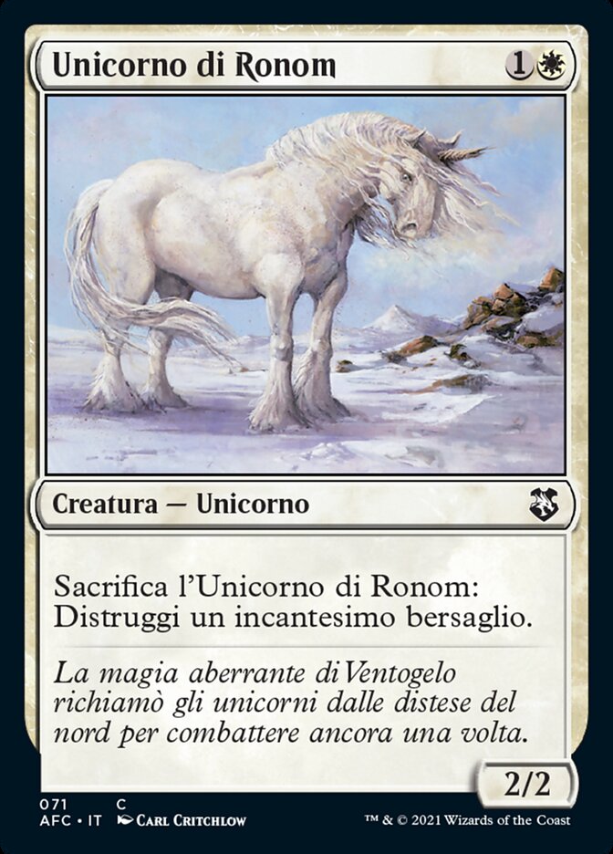 Ronom Unicorn (Forgotten Realms Commander #71)