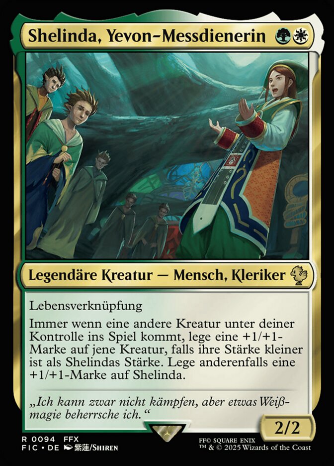 Shelinda, Yevon-Messdienerin