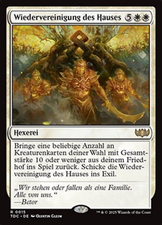 Wiedervereinigung des Hauses