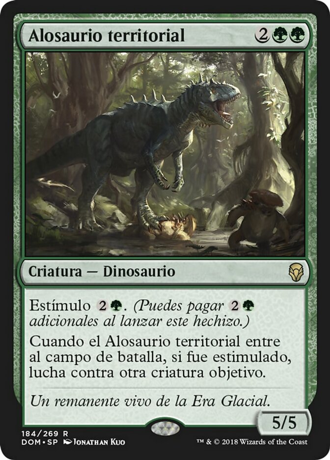 Territorial Allosaurus (Dominaria #184)