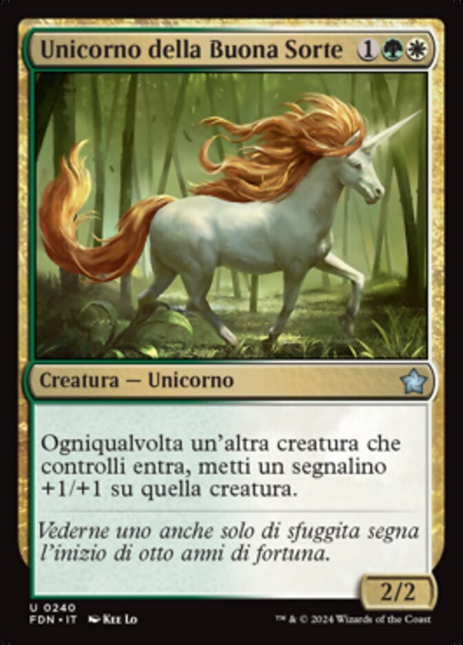 Good-Fortune Unicorn (Foundations #240)