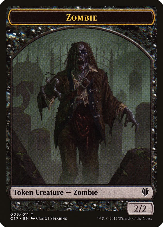 Zombie (Commander 2017 Tokens #5)