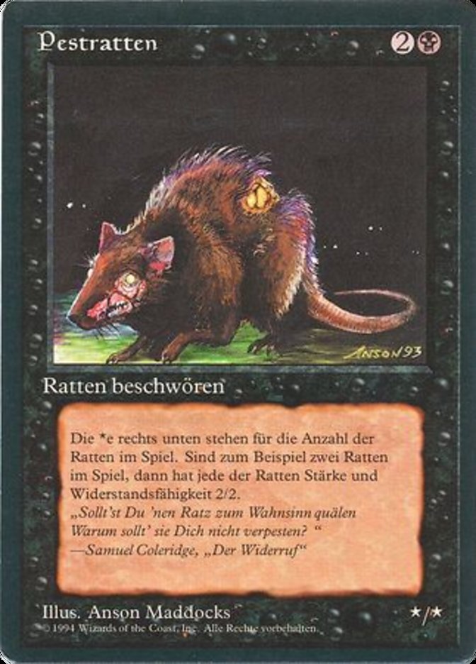 Plague Rats (Foreign Black Border #123)