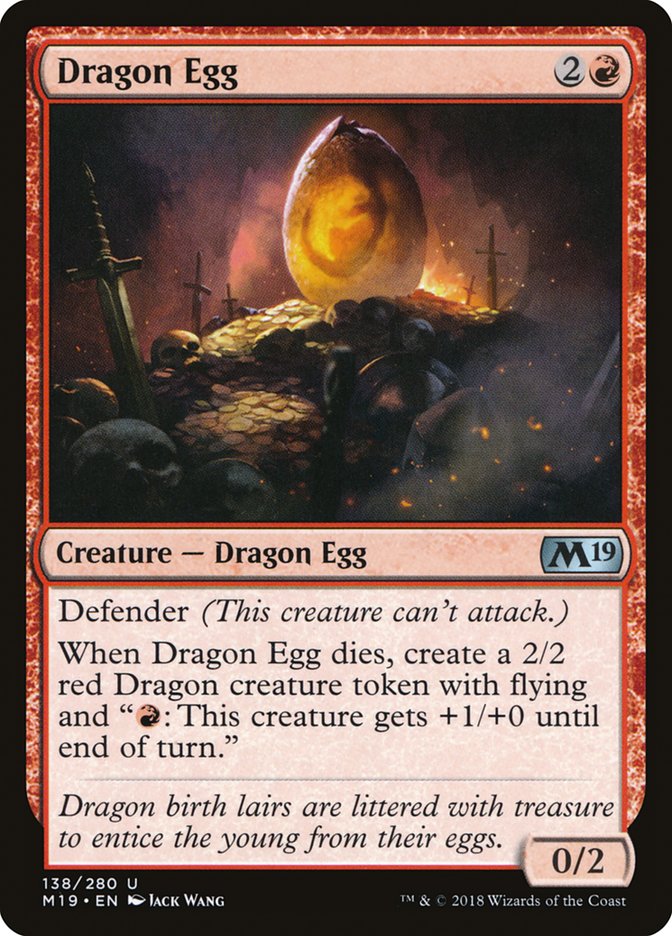 Dragon Egg (Core Set 2019 #138)