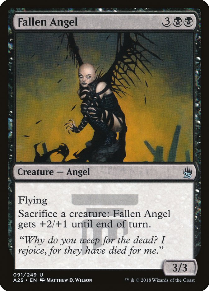 Fallen Angel · Masters 25 (A25) #91 · Scryfall Magic The Gathering