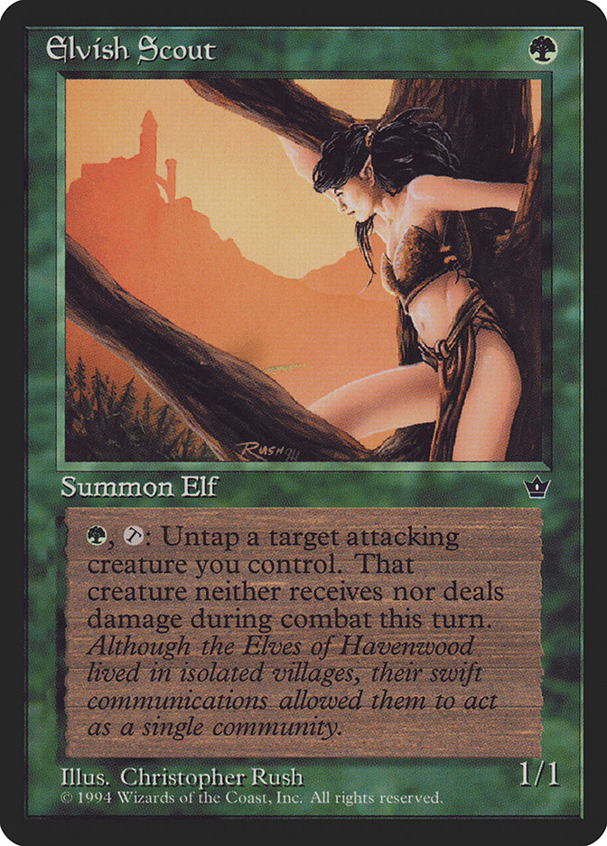 Elvish Scout (Fallen Empires #68c)