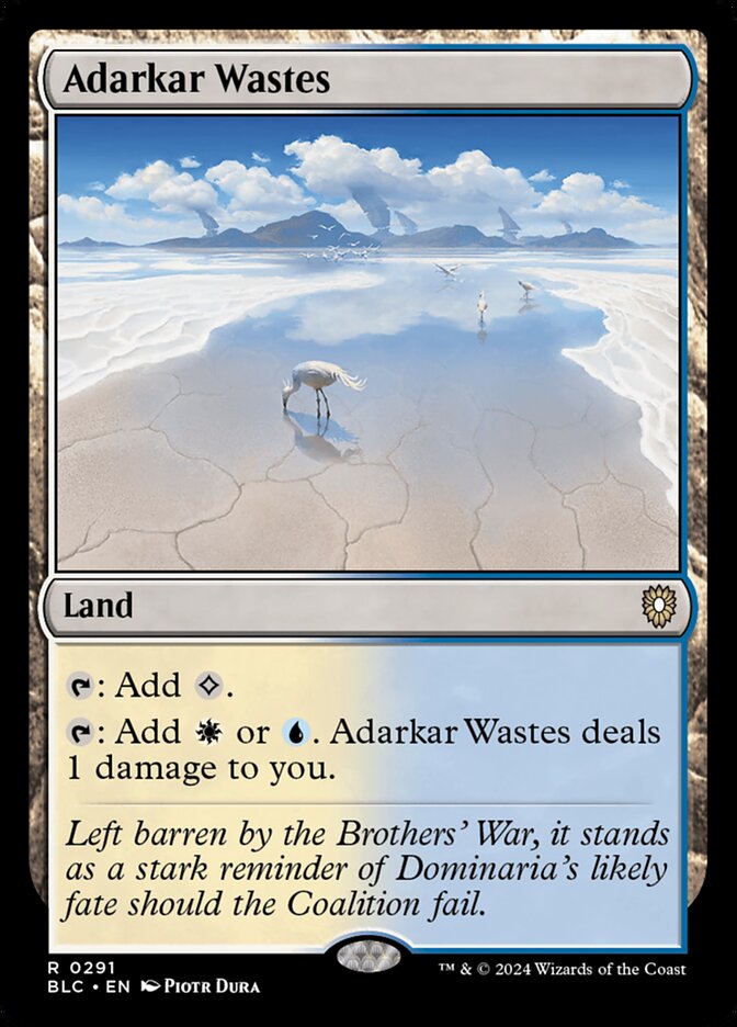 Adarkar Wastes (Bloomburrow Commander #291)