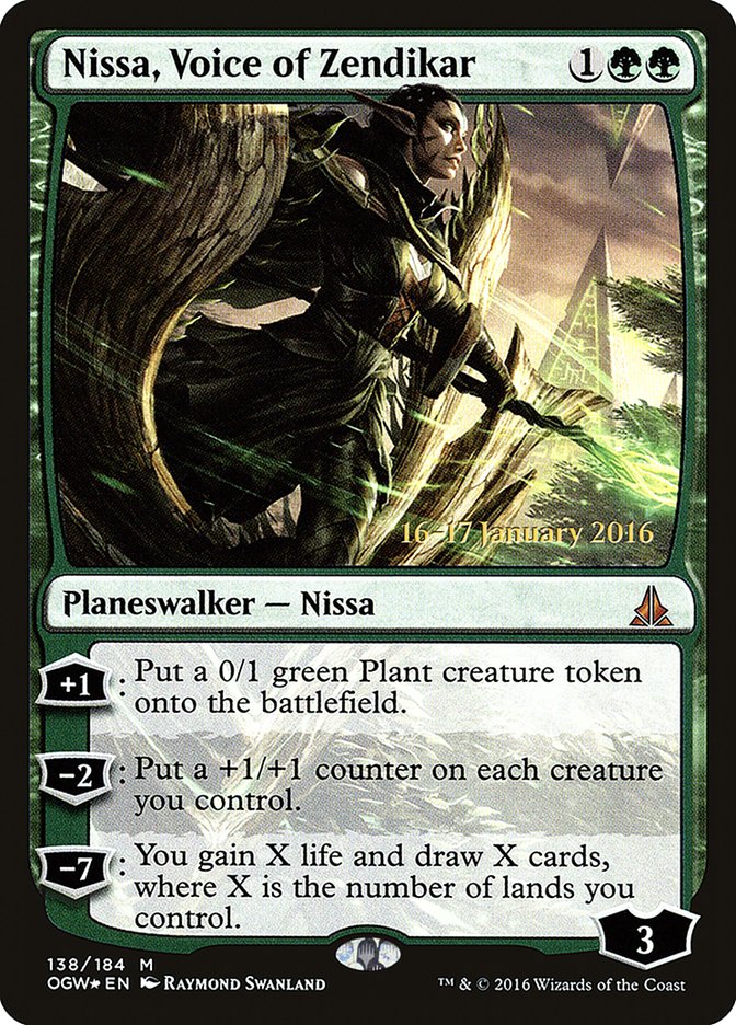 Nissa, Voice of Zendikar (Oath of the Gatewatch Promos #138s)