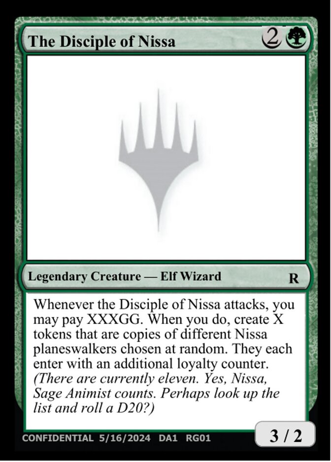 The Disciple of Nissa (Unknown Event #RG01b)