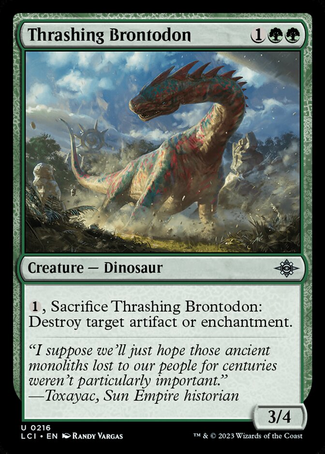 Thrashing Brontodon (The Lost Caverns of Ixalan #216)