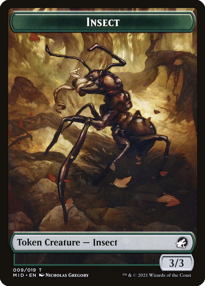 Insect (Innistrad: Midnight Hunt Tokens #9)