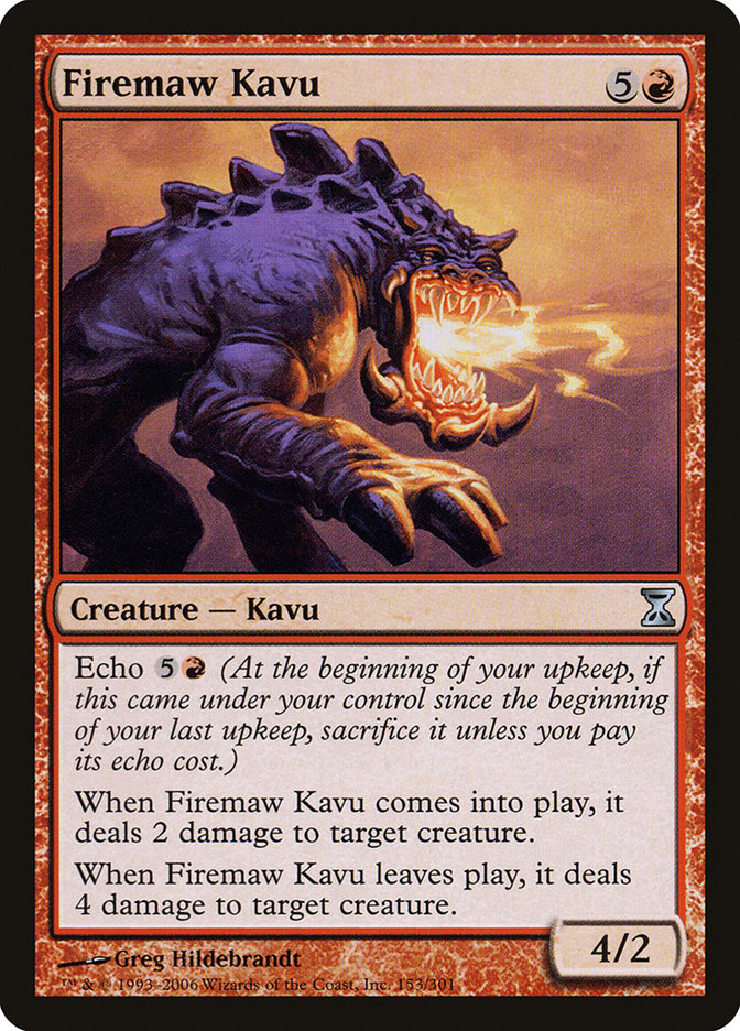 Firemaw Kavu (Time Spiral #153)
